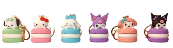 PVC Keychain - 3D Kitty Friends  Assortment BACKPACK Charm
